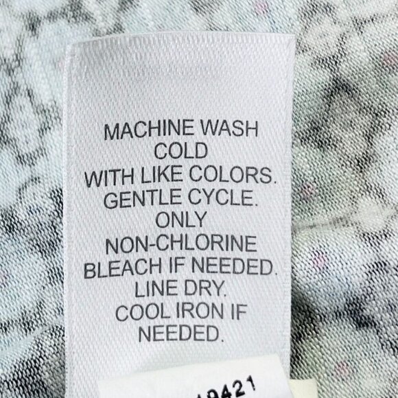 J.Jill Women's Tunic Size M Blue Geometric Print Long Sleeve Modest Cut - Picture 11 of 11